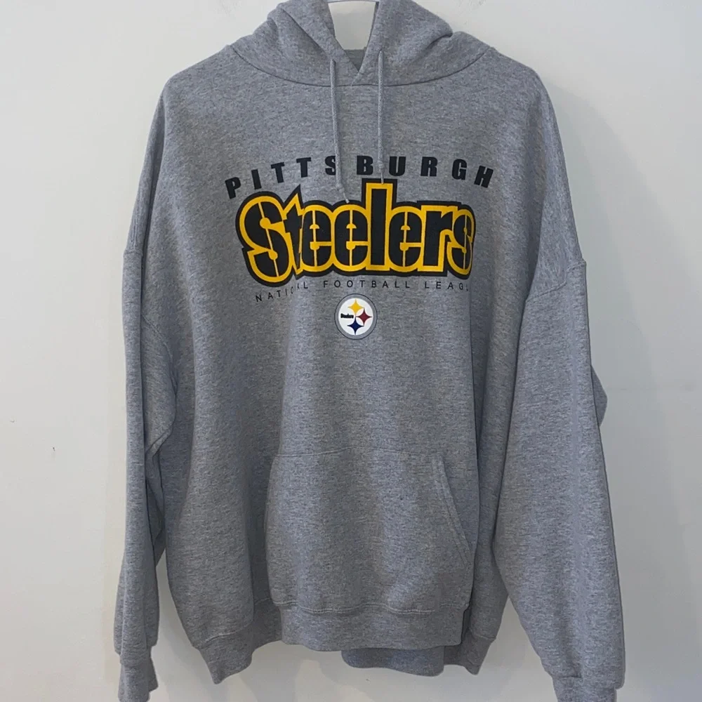 2/$50 Vintage 2008 NFL Team Apparel Pittsburgh Steelers Gray Hoodie Size 2XL - Picture 1 of 7